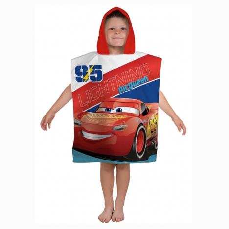 Disney Cars Lightning McQueen Hooded Towel Poncho £7.49